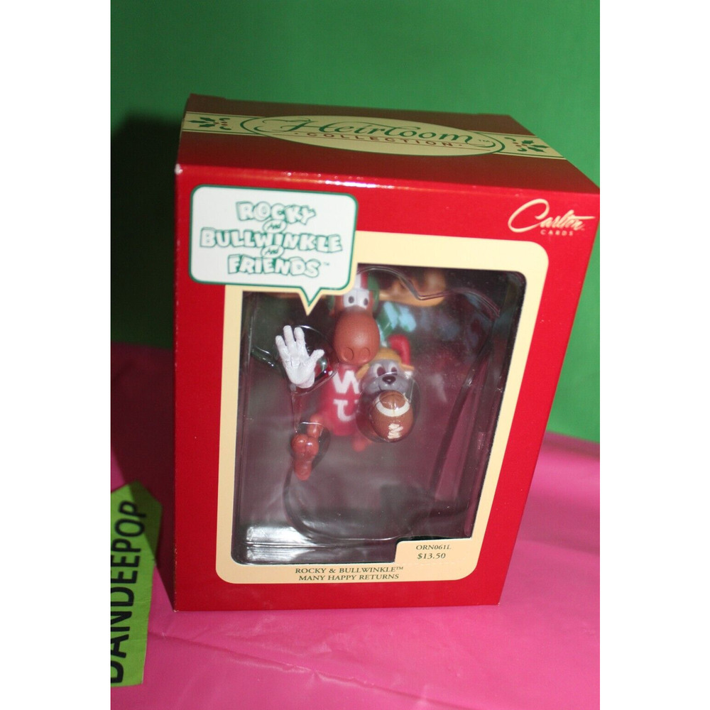 Carlton Heirloom Rocky And Bullwinkle And Friends Many Happy Returns Ornament 94